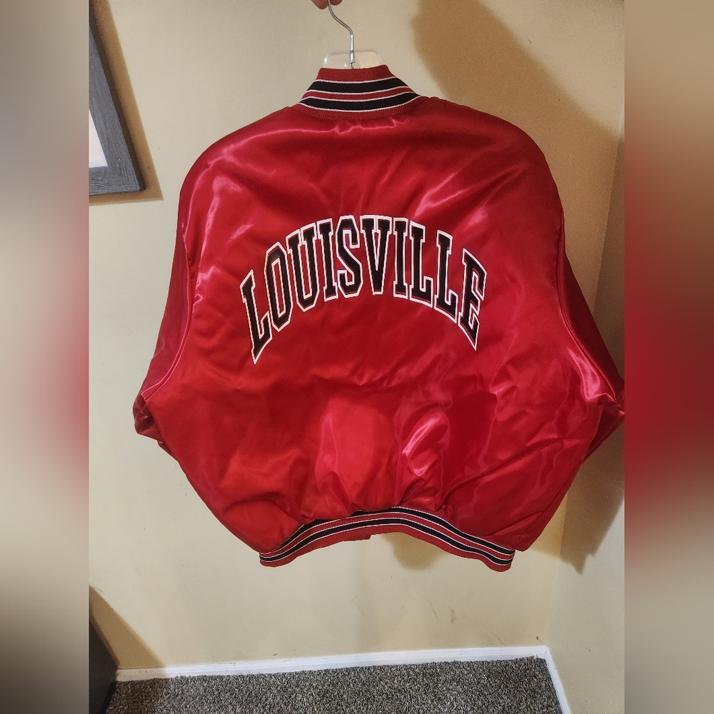 Vintage Locker Line Louisville Cardinals Jacket Men Size Large